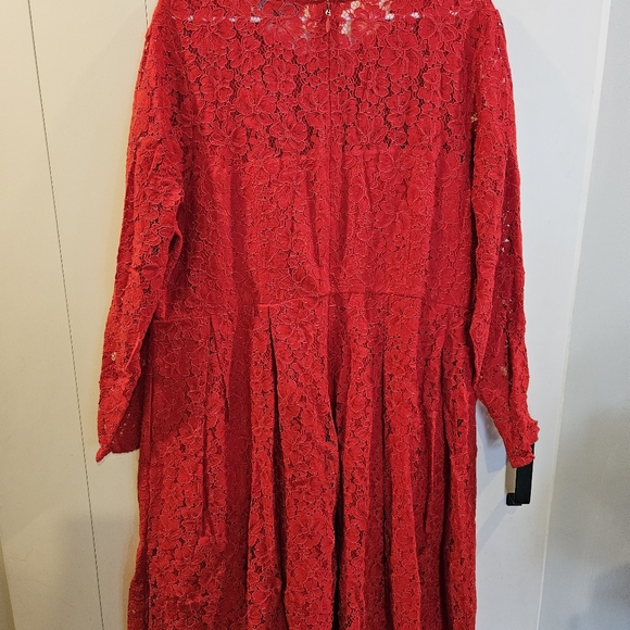 Eloquii red lace plus size dress NWT - Picture 9 of 9